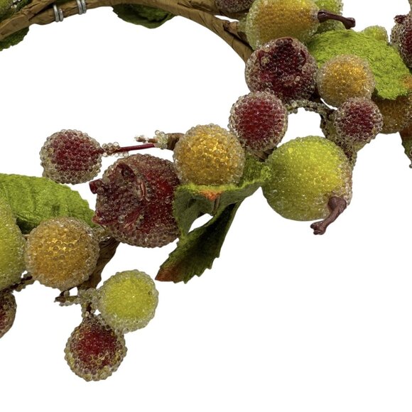 3 Valerie Parr Hill Sugared Fruit Pear Pomegranate Pillar Candle Rings Fall Lot - Picture 5 of 10